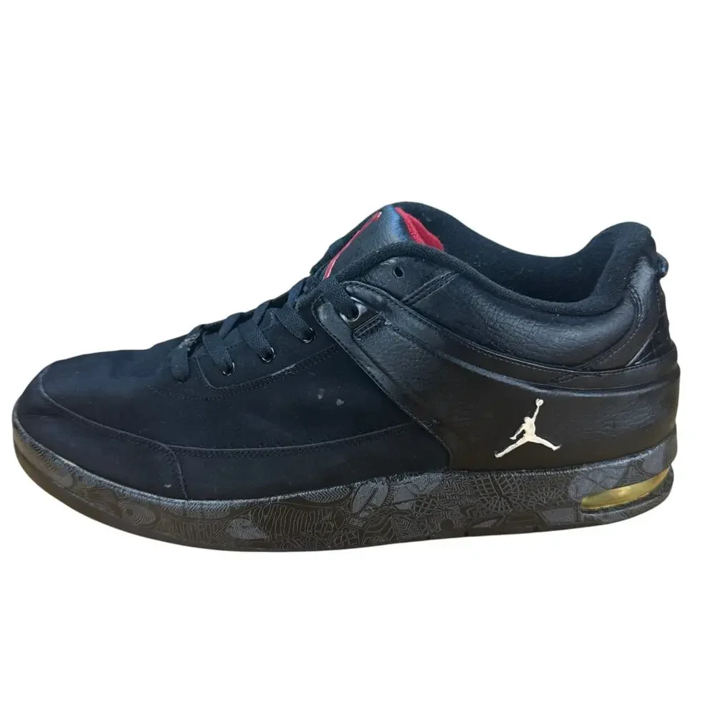 Nike Air Jordan Nu Retro 1 Low Black Red Laser Men Size 13 317770-002